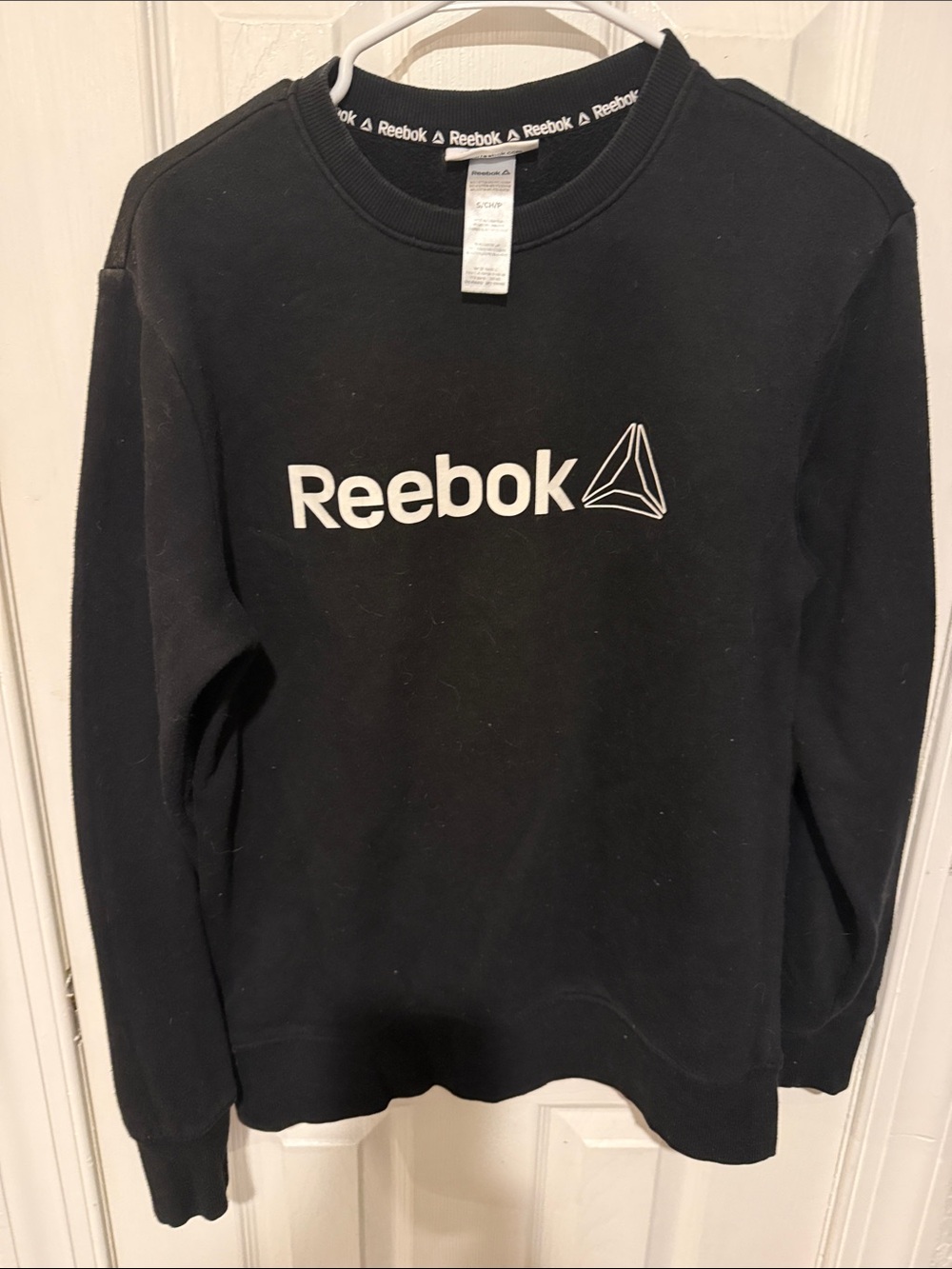 Reebok Black Sweatshirt with White Logo